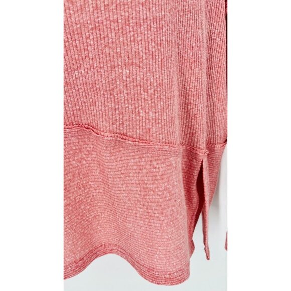 Free People We the Free Oversized Knit Tunic Top Pink Knit Size S Long Sleeve - Picture 6 of 12